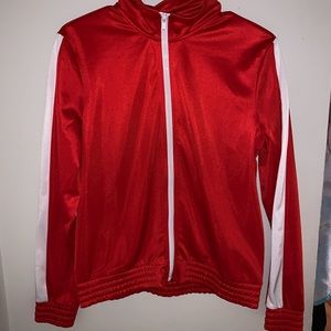 Red Zip Up sweater